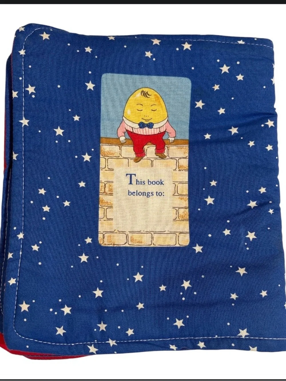 Vintage Mother Goose Nursery Rhymes Soft Clot Baby Book